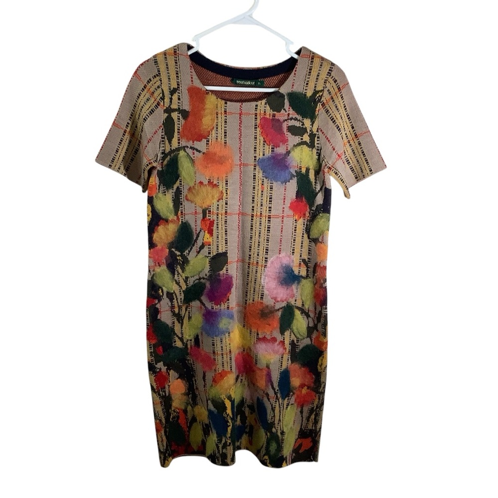 Troubadour Multicolor Floral Short Sleeve Dress